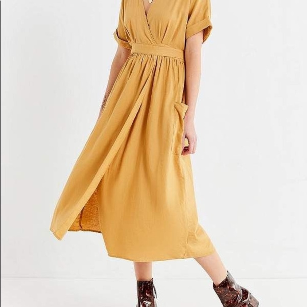 Urban Outfitters Mustard Yellow Dress